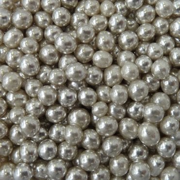 Pearls - High Shine - 4mm - Silver - Vegan