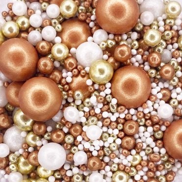 Pearls - Pearls Mix - Rose Gold and Gold Metallic