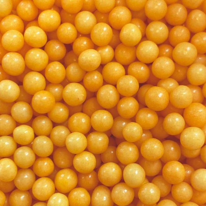 Pearls - Polished - 4mm - Tangerine