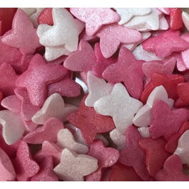 Shapes - Glimmer - Butterflies - Pink Mix