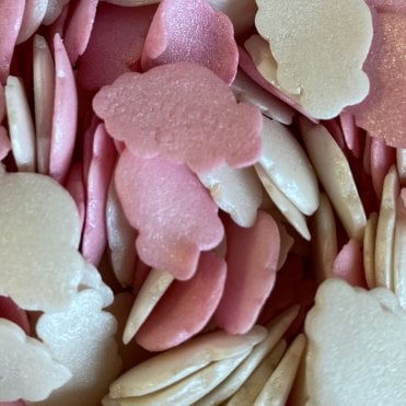 Shapes - Glimmer - Clouds - Pink and Mother of Pearl
