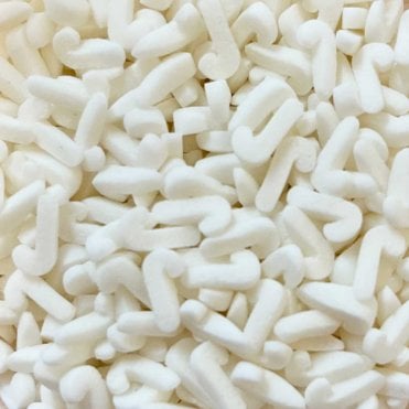 Shapes - Matt - Candy Canes - White