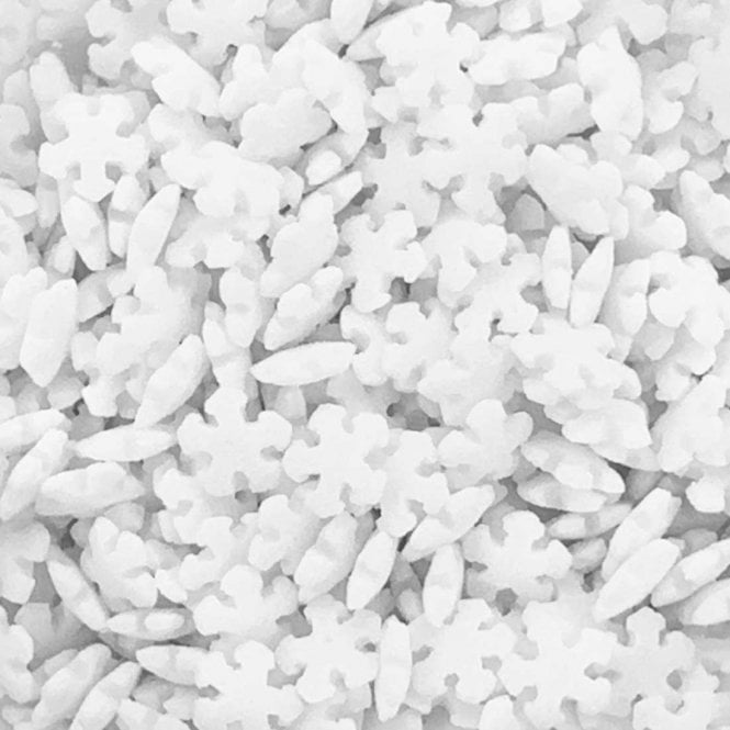 Shapes - Matt - Snowflakes - Mini - White