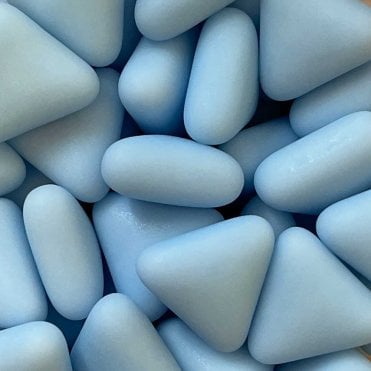 Shapes - Matt - Triangles - Natural Pale Blue