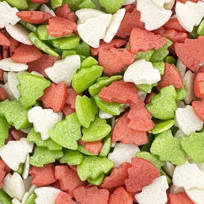 Shapes - Shimmer - Trees - Red, White and Green