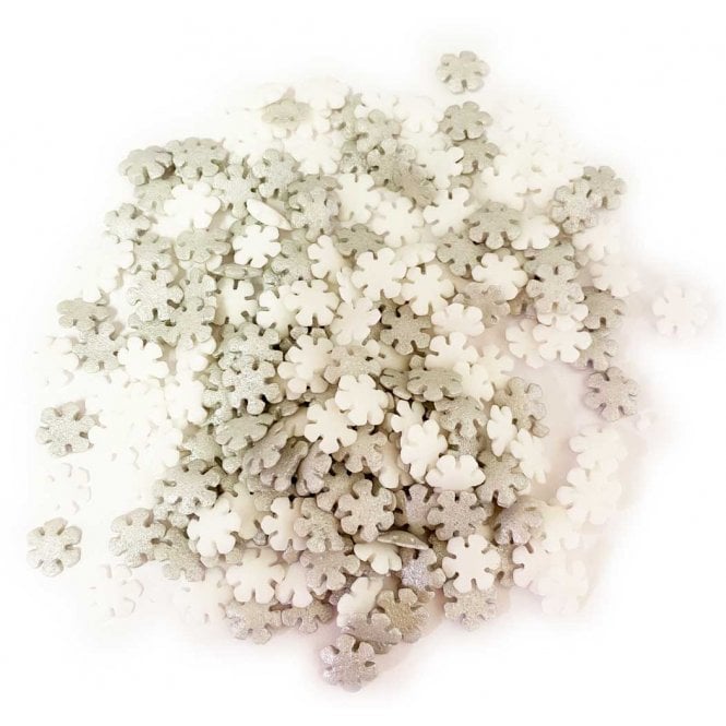 Shapes - Snowflakes - Festive Silver and White