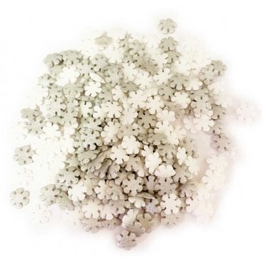 Shapes - Snowflakes - Festive Silver and White