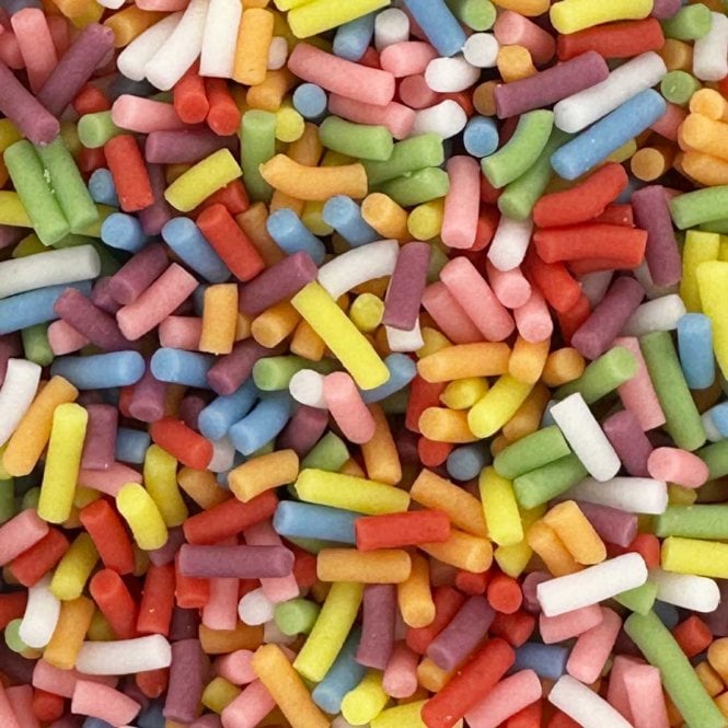 Strands - Matt - Natural and Vegan - Rainbow Sprinkles
