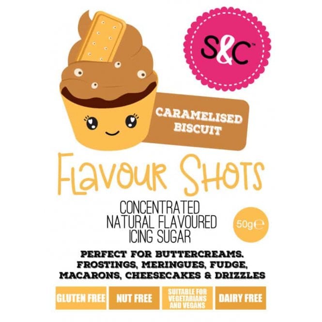 Sugar and Crumbs Flavour Shots - Caramelised Biscuit (Like Biscoff) - 50g