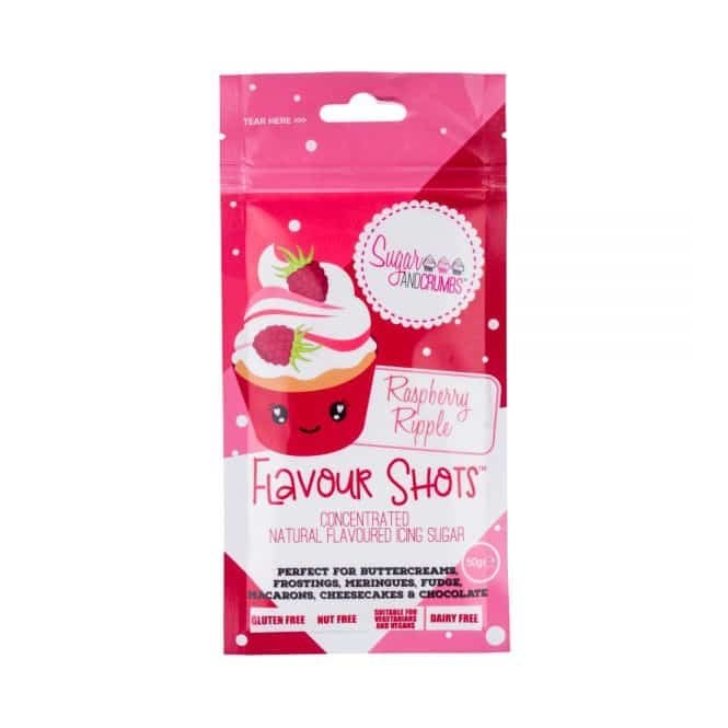 Sugar and Crumbs Flavour Shots - Raspberry Ripple - 50g