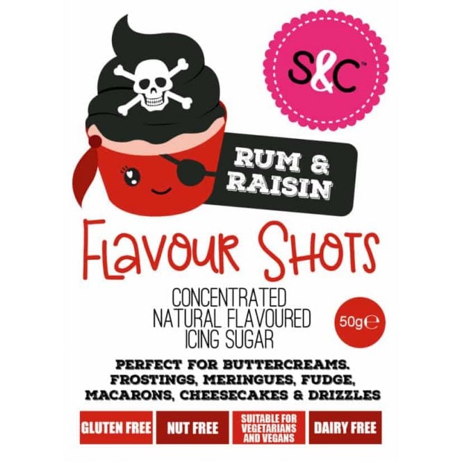 Sugar and Crumbs Flavour Shots - Rum and Raisin - 50g