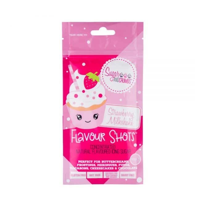Sugar and Crumbs Flavour Shots - Strawberry Milkshake - 50g