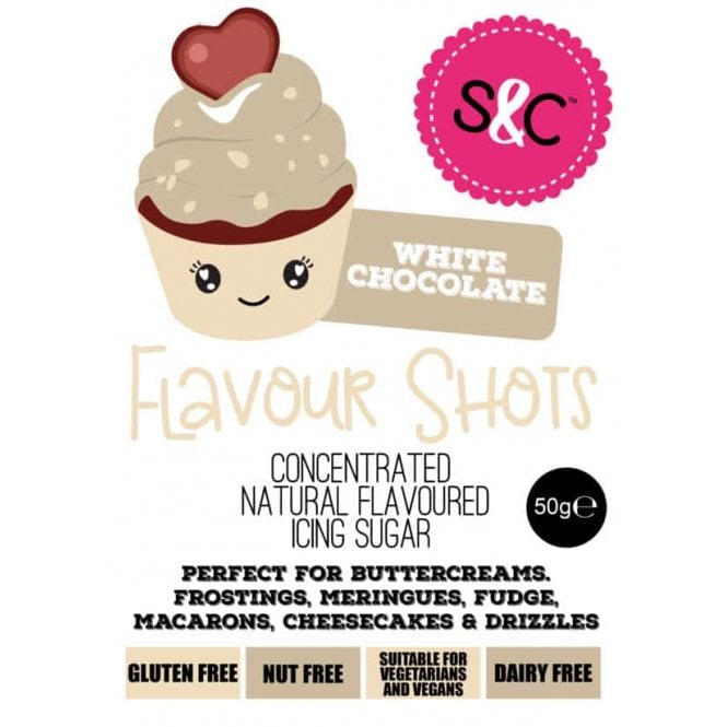 Sugar and Crumbs Flavour Shots - White Chocolate - 50g