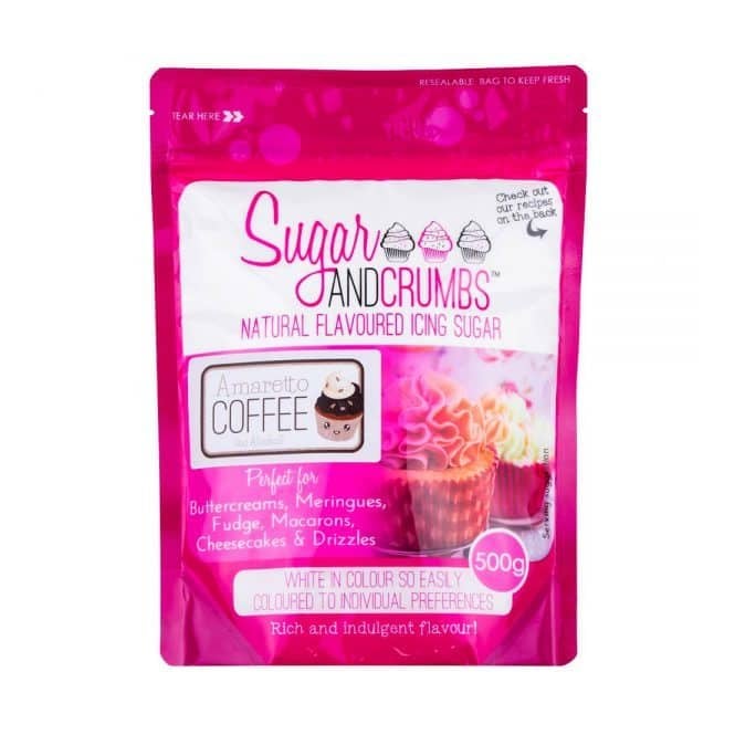 Sugar and Crumbs Flavoured Icing Sugar - Amaretto Coffee