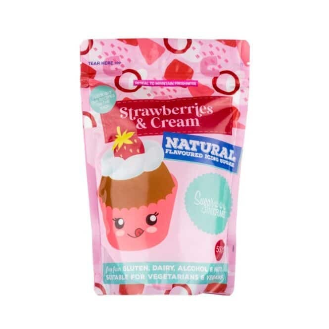 Sugar and Crumbs Flavoured Icing Sugar - Strawberries and Cream