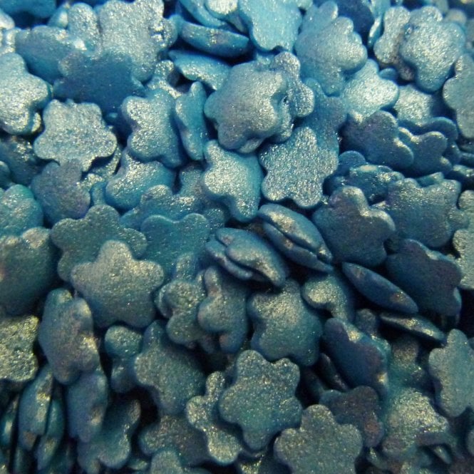 Sugar Shapes - Glimmer - Flowers - Dark Blue