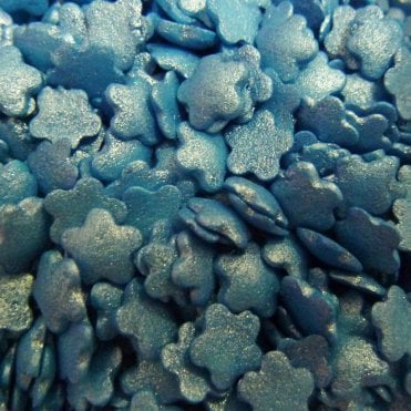 Sugar Shapes - Glimmer - Flowers - Dark Blue