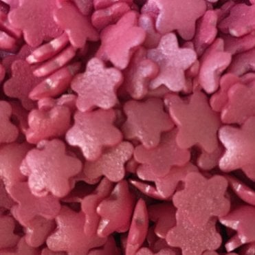 Sugar Shapes - Glimmer - Flowers - Deep Pink