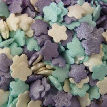 Sugar Shapes - Glimmer - Flowers - Ice