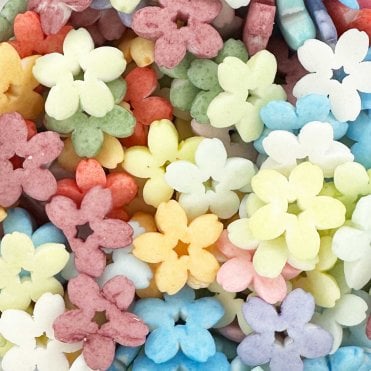 Sugar Shapes - Matt - Natural - Flowers - Hippy Mix 