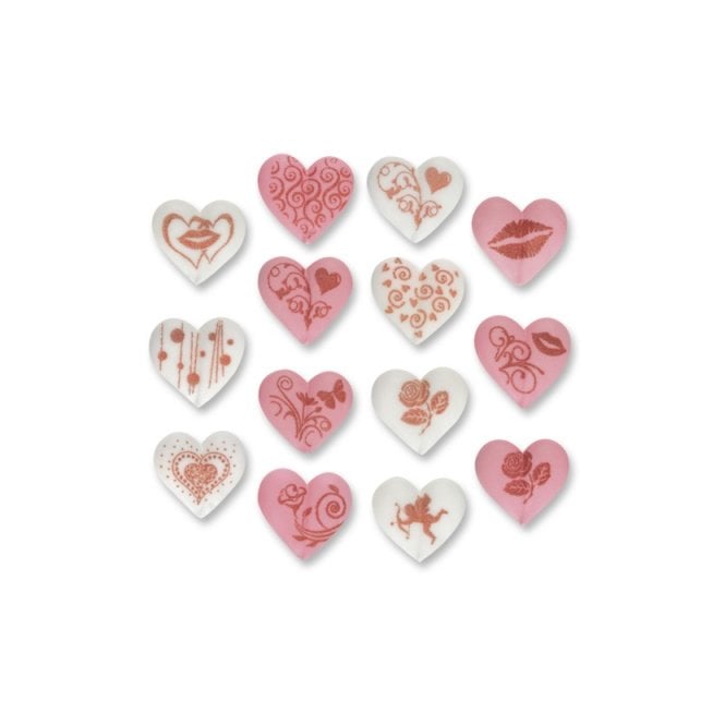Toppers - Sugar - Hearts x 96