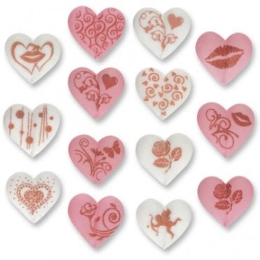 Toppers - Sugar - Hearts x 96