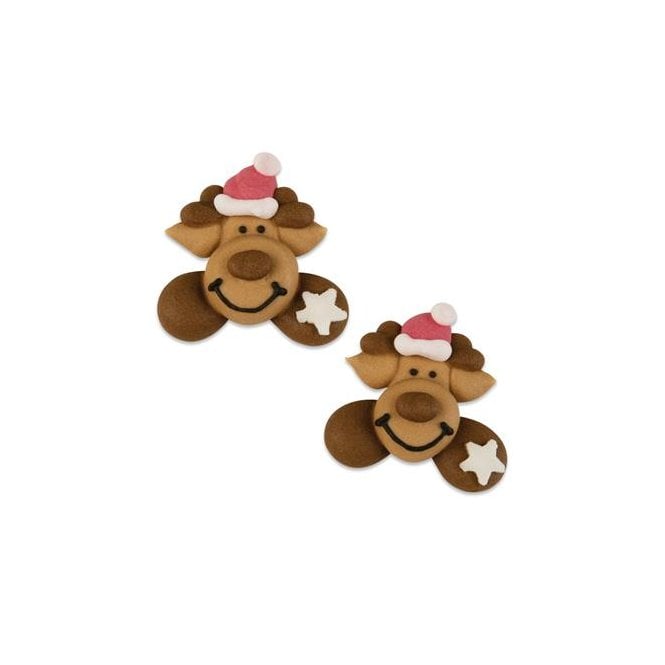 Toppers - Sugar - Reindeer x 72