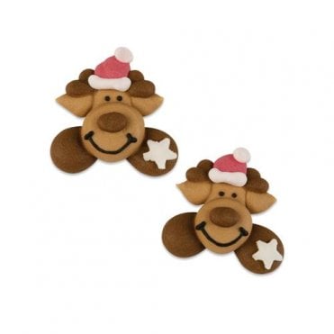 Toppers - Sugar - Reindeer x 72