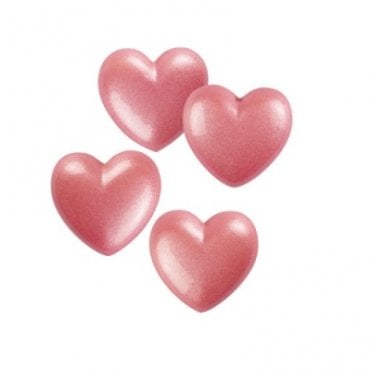Toppers - White Chocolate - Small Pink Hearts x 264