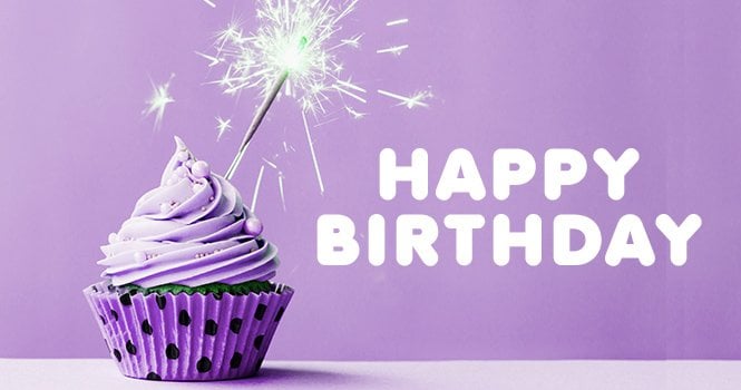 Happy Birthday - purple